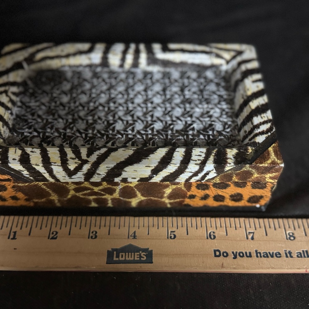 Handmade Drcoupage Animal Print jewelry Box